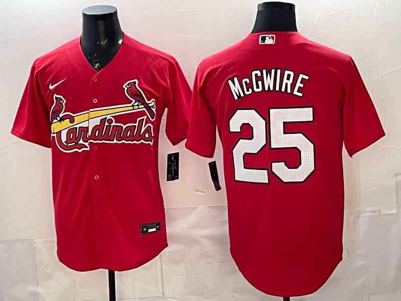 Men St.Louis Cardinals #25 Mcgwire Red Game 2026 Nike MLB Jersey style 001